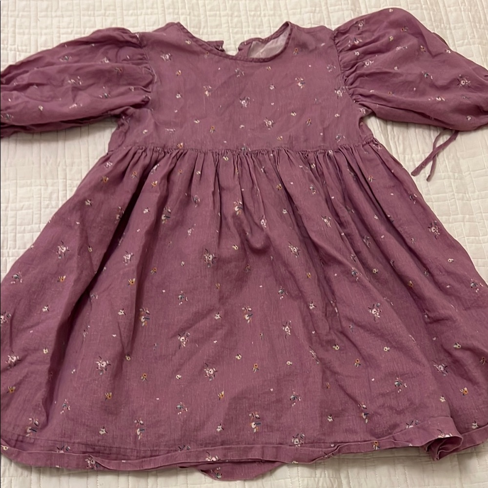 Bebe Organic Kids Dress in Purple